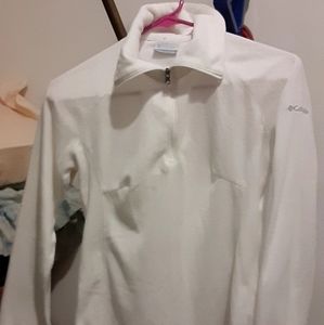 women's Columbia is white flees sweater